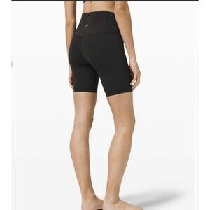 Lululemon Women's Align Shorts 8” Black Size 6 Biker Yoga Gym Lounge Stretch